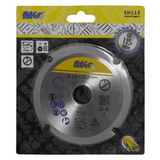 Řezný kotouč na dřevo 115 mm PHT Magg profi SH115