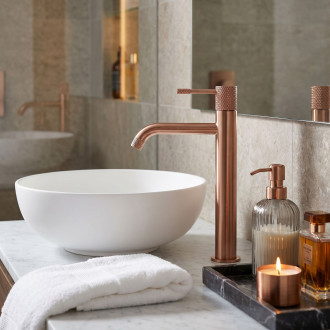 Umyvadlová baterie Rea Venti Brush Copper vysoká