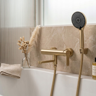 Sprchová hadice Rea Brush Gold 150 cm