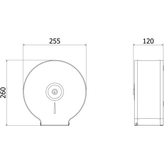 Mexen Spira-U pojemnik na papier toaletowy, inox - 70K540-01