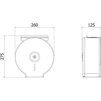 Mexen Spira-U+ pojemnik na papier toaletowy z półką na telefon, inox - 70K541-01