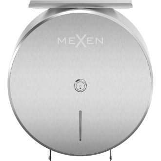 Mexen Spira-H+ pojemnik na papier toaletowy z półką na telefon, inox - 70K561-01
