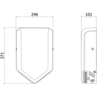 Mexen Ventaro-Yh Slim suszarka do rąk, 1000 W, złota szczotkowana - 70K093-55
