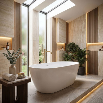 REA Volně stojící baterie Rea Venti Brush Gold REA-B9765