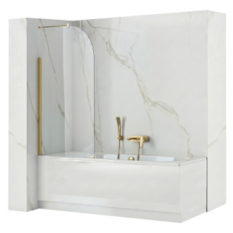 REA Paravan vanový Rea Travis Gold Brush 80 REA-W0551