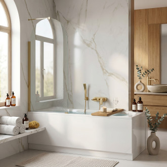 REA Paravan vanový Rea Travis Gold Brush 80 REA-W0551