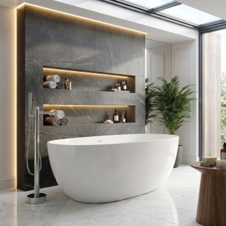 REA Volně stojící baterie Rea Venti Chrome REA-B9646
