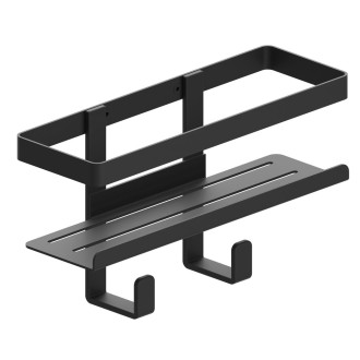 MYLINE polička do sprchy, 241x30x111mm, černá mat