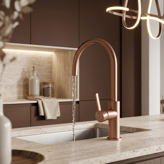 Kuchyňská baterie REA Rivo Brush Copper
