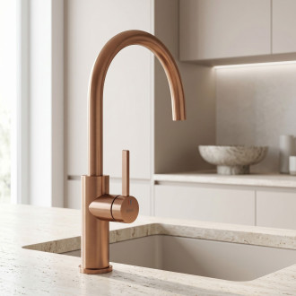 Kuchyňská baterie REA Rivo Brush Copper