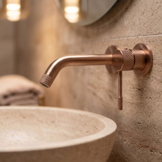 Podomítková vanová baterie REA Venti Brush Copper