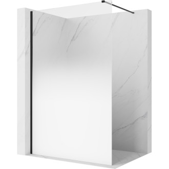 Mexen Kioto Sprchová zástěna 80 x 200 cm, ombre bílá 8 mm, černá - 800-080-101-70-86