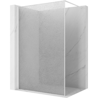 Mexen Kioto Sprchová zástěna 120 x 200 cm, praskající průhledná 12 mm, bílá - 800-120-101-20-04-X