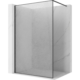 Mexen Kioto Sprchová zástěna 120 x 200 cm, praskající průhledná 12 mm, černá - 800-120-101-70-04-X