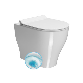 TONO WC mísa stojící, Geniusflush, 36x53cm, spodní/zadní odpad, bílá ExtraGlaze