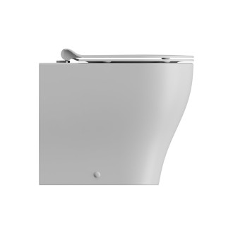 TONO WC mísa stojící, Geniusflush, 36x53cm, spodní/zadní odpad, bílá dual-mat