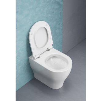 TONO WC mísa stojící, Geniusflush, 36x53cm, spodní/zadní odpad, černá dual-mat