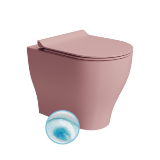 TONO WC mísa stojící, Geniusflush, 36x53cm, spodní/zadní odpad, blush dual-mat