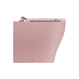 TONO WC mísa stojící, Geniusflush, 36x53cm, spodní/zadní odpad, blush dual-mat