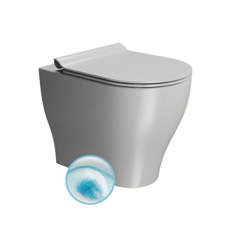 TONO WC mísa stojící, Geniusflush, 36x53cm, spodní/zadní odpad, cenere dual-mat