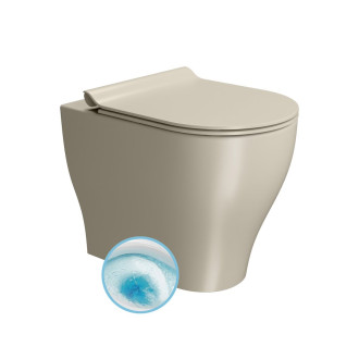 TONO WC mísa stojící, Geniusflush, 36x53cm, spodní/zadní odpad, creta dual-mat