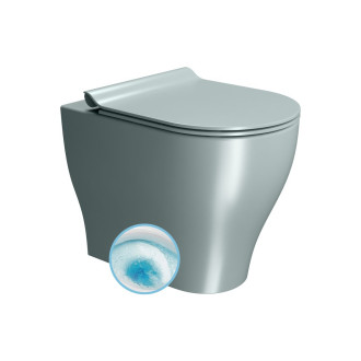 TONO WC mísa stojící, Geniusflush, 36x53cm, spodní/zadní odpad, ghiaccio dual-mat