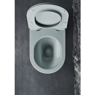 TONO WC mísa stojící, Geniusflush, 36x53cm, spodní/zadní odpad, ghiaccio dual-mat