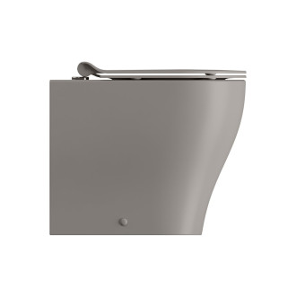 TONO WC mísa stojící, Geniusflush, 36x53cm, spodní/zadní odpad, tortora dual-mat