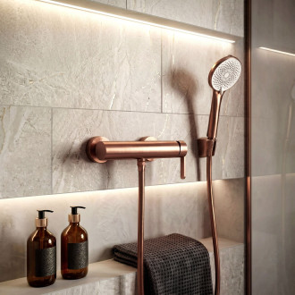 Sprchová hadice proti překroucení Rea Brush Copper 150 cm
