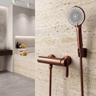 Sprchová hadice proti překroucení Rea Brush Copper 150 cm