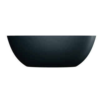 SHELL M+ wanna wolnostojąca z przelewem, 160 x 75 cm, black lava mat