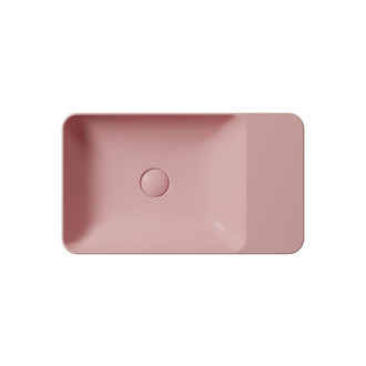 MODO keramické umyvadlo na desku 60x35cm, bez otvoru, blush mat