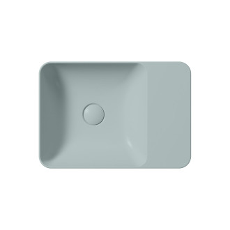 MODO keramické umyvadlo na desku 50x35cm, bez otvoru, ghiaccio mat