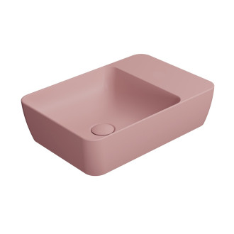 MODO keramické umyvadlo na desku 50x35cm, bez otvoru, blush mat