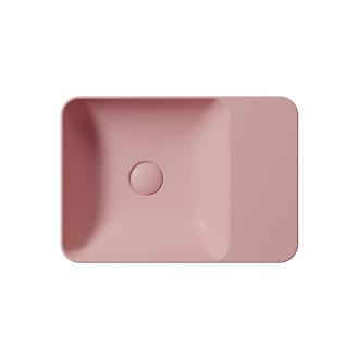 MODO keramické umyvadlo na desku 50x35cm, bez otvoru, blush mat