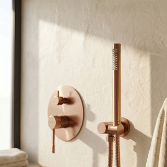Podomítková sprchová sada Rea Venti Brush Copper + BOX