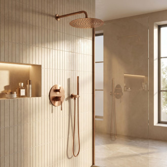 Podomítková sprchová sada Rea Venti Brush Copper + BOX