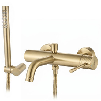 Vanová baterie REA LUNGO Diamond Brush Gold