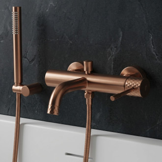Vanová baterie REA LUNGO Diamond Brush Copper