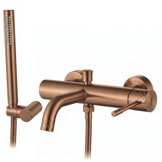 Vanová baterie REA LUNGO Diamond Brush Copper