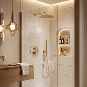 Podomítková sprchová sada Rea Venti Brush Gold + BOX