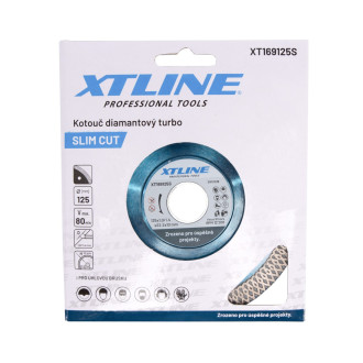 Kotouč XTLINE diamantový turbo SLIM CUT 125x1,4x10x22,2 mm XT169125S