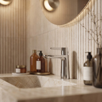 Cone - upright washbasin mixer, chrome