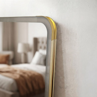 Zrcadlo LED Classico 50x160cm Brush Gold