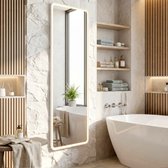 Zrcadlo LED Classico 50x160cm White