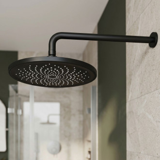 Kulaté sprchové rameno REA JS-9021B 40cm Black