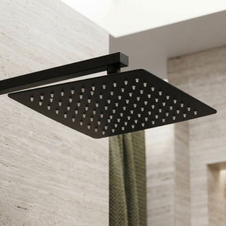 Čtvercová hlavová sprcha REA JS-P015B 25cm Black