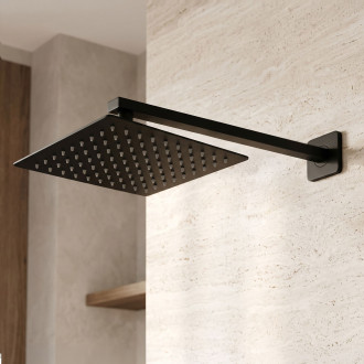Čtvercová hlavová sprcha REA JS-P015B 25cm Black