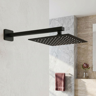 Čtvercová hlavová sprcha REA JS-P015B 25cm Black