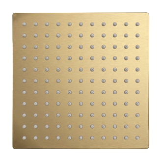Čtvercová hlavová sprcha REA JS-P015BG 25cm Brush Gold